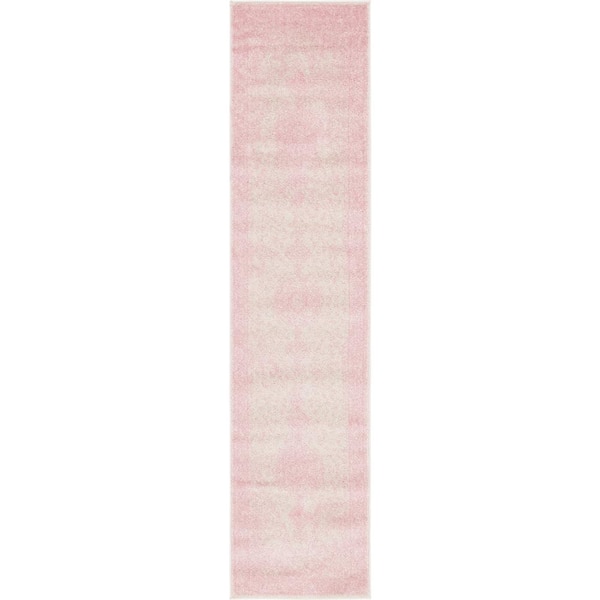 Unique Loom Bromley Midnight Pink 2 ft. x 8 ft. Runner Rug