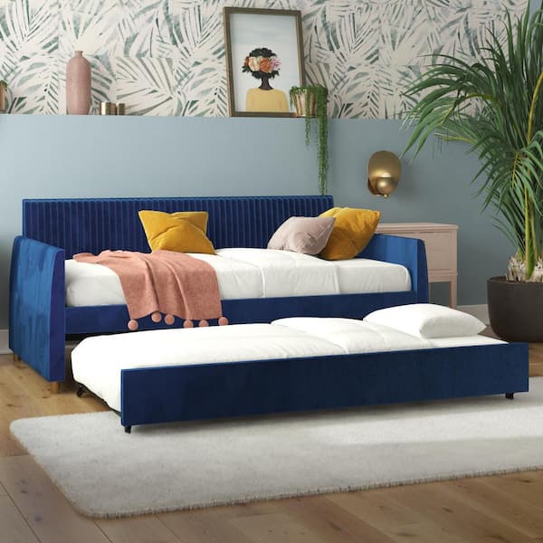 Blue velvet daybed discount