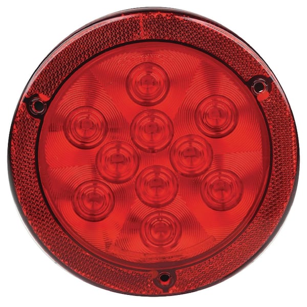 FulTyme RV 4 in. LED Round Sealed Light with Reflex Mounting Flange in ...