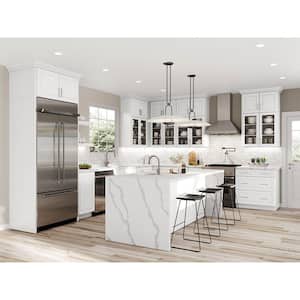 Designer Series Elgin Assembled 36x34.5x23.75 in. Farmhouse Apron-Front Sink Base Kitchen Cabinet in White