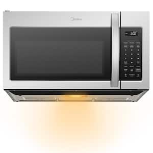 1.7 cu. ft. 29.8 in. Over-the-Range Microwave with One Touch Sensor Cooking, 2-speed Fan, 300 CFM in Stainless Steel