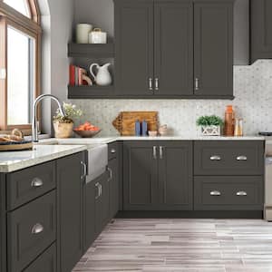 1 gal. #790D-7 Black Bean Semi-Gloss Enamel Interior/Exterior Cabinet, Door & Trim Paint