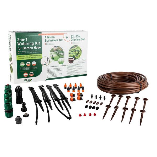Elgo 2-in-1 Watering Kit - Micro Sprinklers and Dripline Set