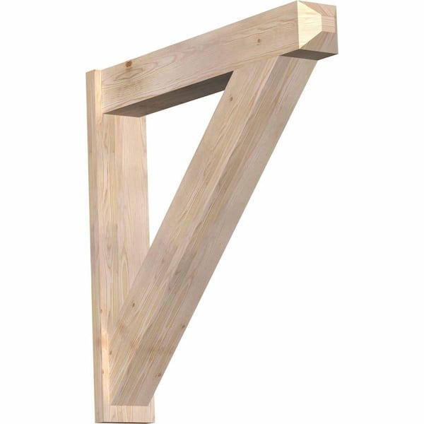 Ekena Millwork 8 in. x 44 in. x 44 in. Douglas Fir Traditional Craftsman Smooth Outlooker