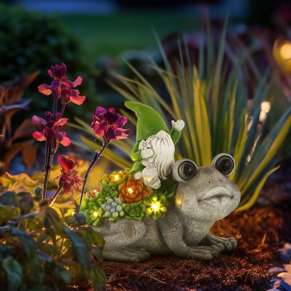 Outlets lawn solar frog decoration