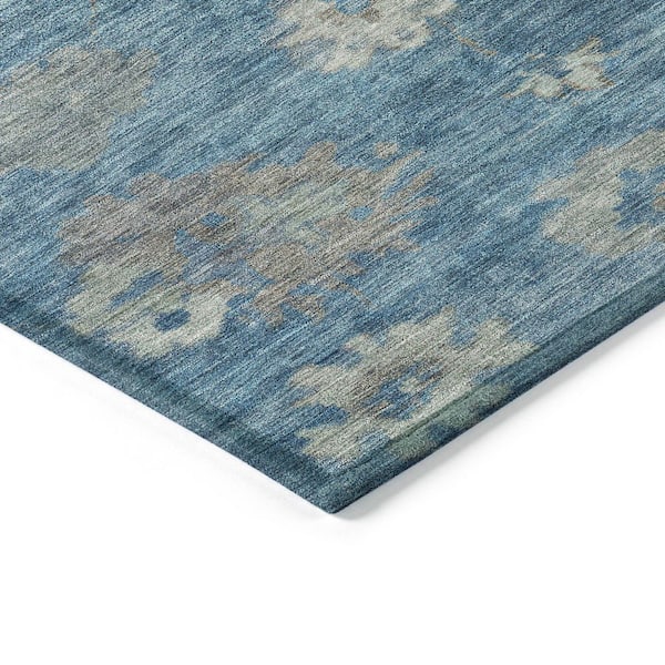 Chantille Machine Washable Indoor/Outdoor Abstract ACN2305 Denim 2 ft. x 3 ft. Accent Rug