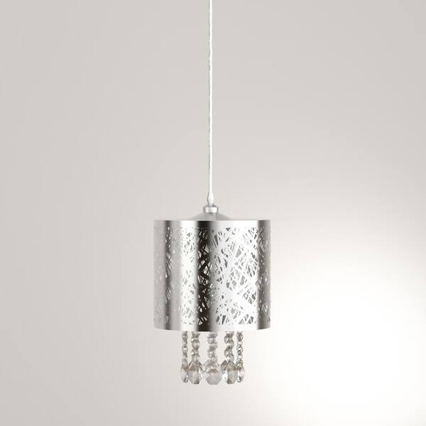 Decor Living 1-Light Chrome Small Pendant 103976-15 - The Home Depot
