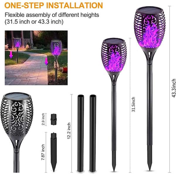 Cubilan Solar Lights Outdoor, Premium 99 LEDs Purple Halloween