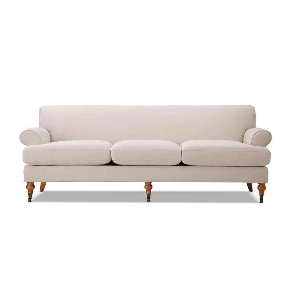 Alana Lawson Two-Cushion Tight Back Sofa, Mink Beige - Jennifer Taylor Home