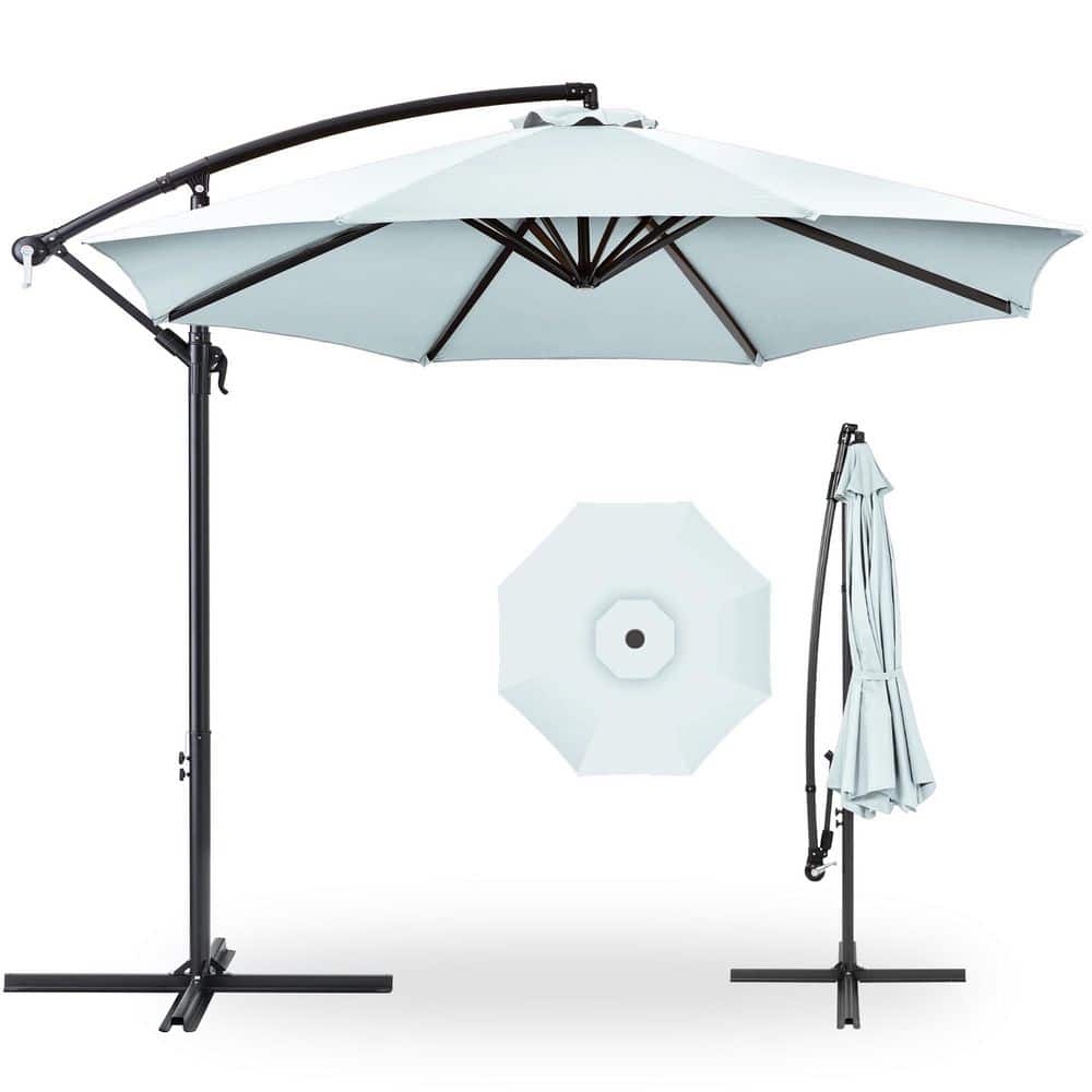 10 ft. Market Patio Umbrella in Baby Blue