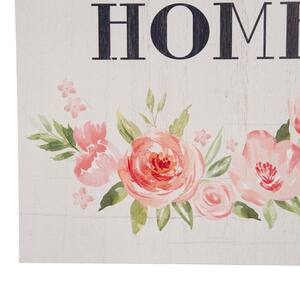 17.72 in. HL Wooden Home Sweet Home Word Sign Wall Decor