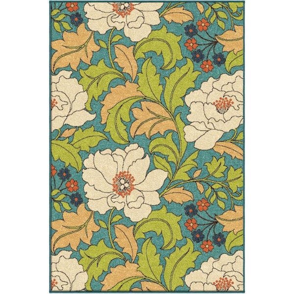 Unbranded Tace Multi 8 ft. x 11 ft. Indoor/Outdoor Area Rug
