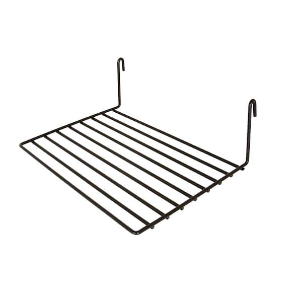 Econoco 12 in. W x 8 in. D Black Straight Wire Shelf (Pack of 6)