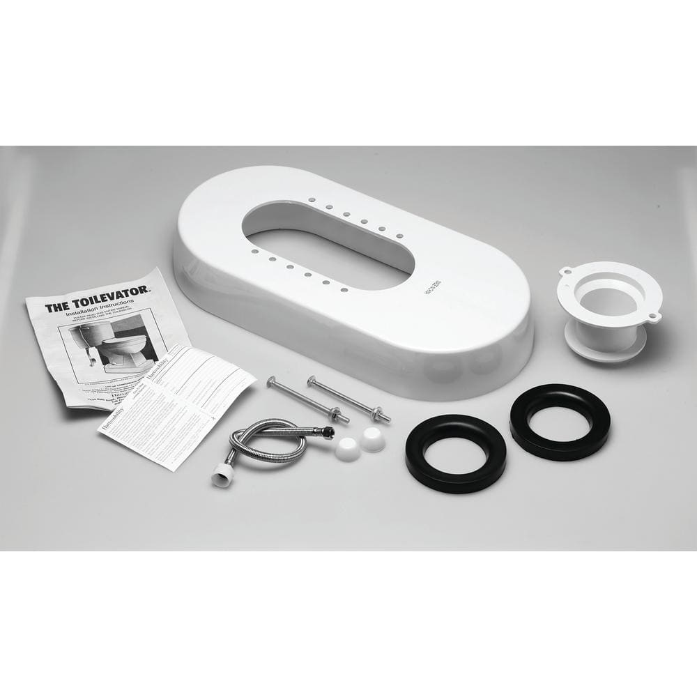 Toto Riser TOILEVATOR 15¼ in. W x 28¾ in. L x 3½ in. H Toilet Riser for Larger ...
