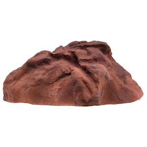 12 in. H x 20 in. W x 30 in. L Medium Artificial Rock Well Pump Cover for Landscaping in Clay