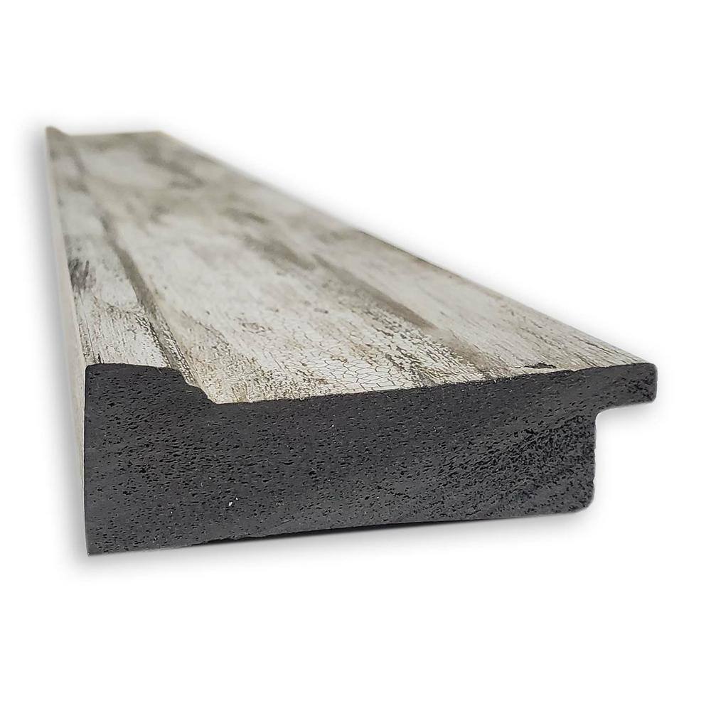 Elegant Full-Length Rectangular Wood Mirror with Silver Crackled Finish