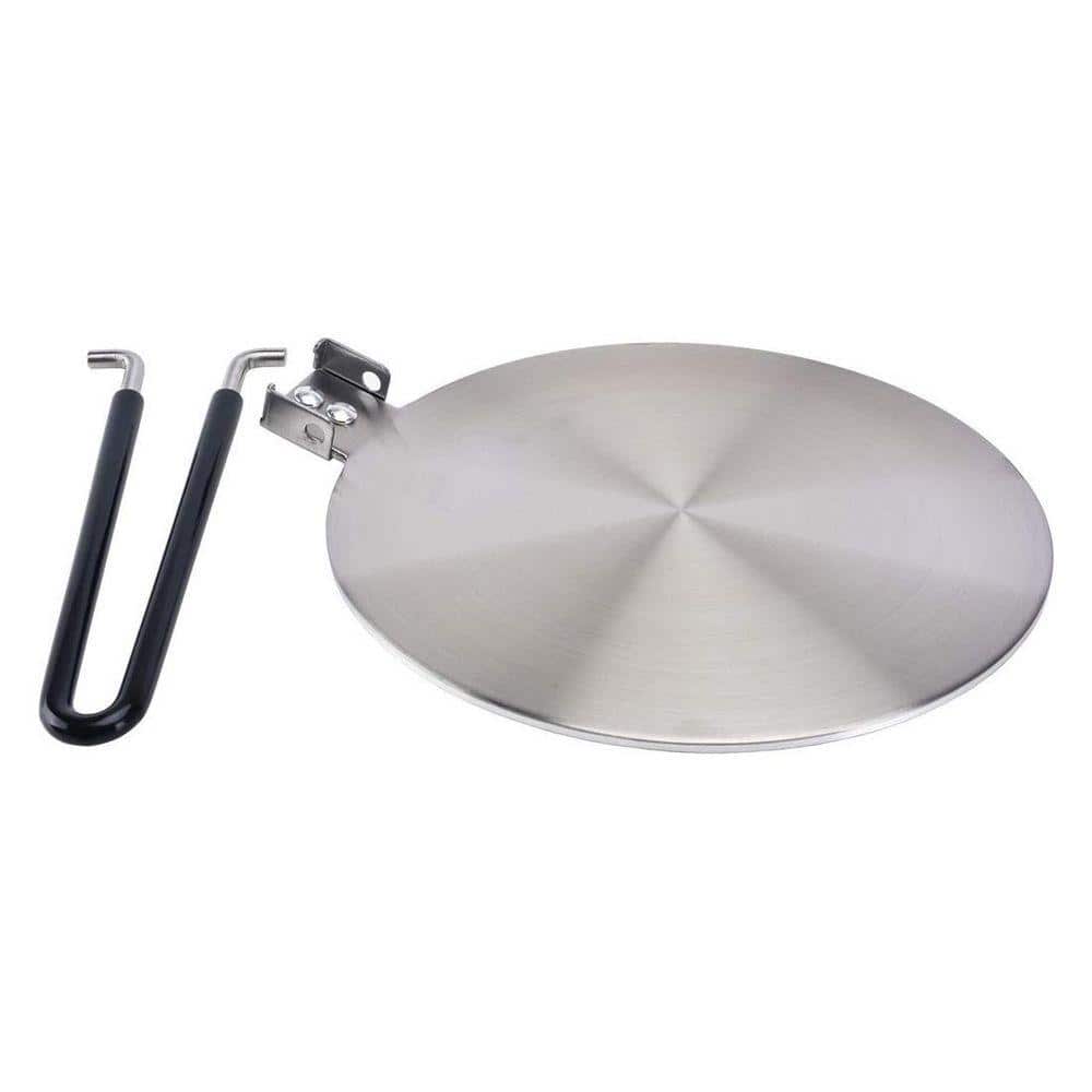 Stainless Steel Induction Heat Diffuser Plate with Removable Handle for ...