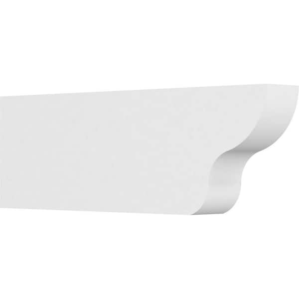 Ekena Millwork 4 in. x 10 in. x 30 in. Standard Greensboro Architectural Grade PVC Rafter Tail Brace