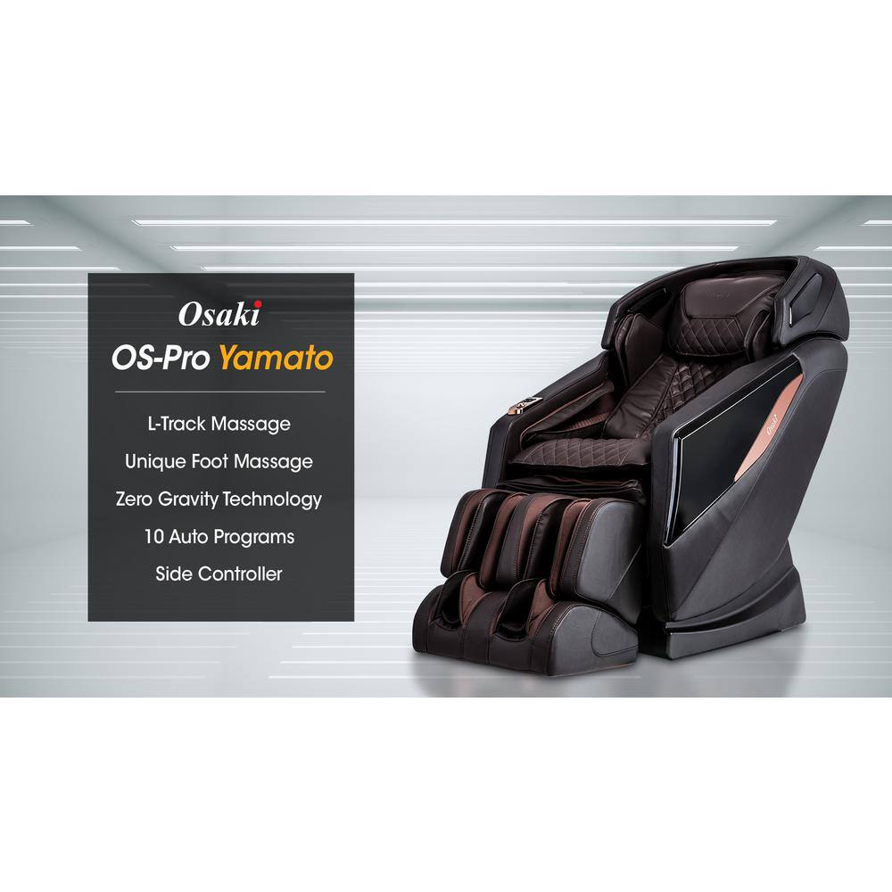 Brown Faux Leather Full Body Massage Chair