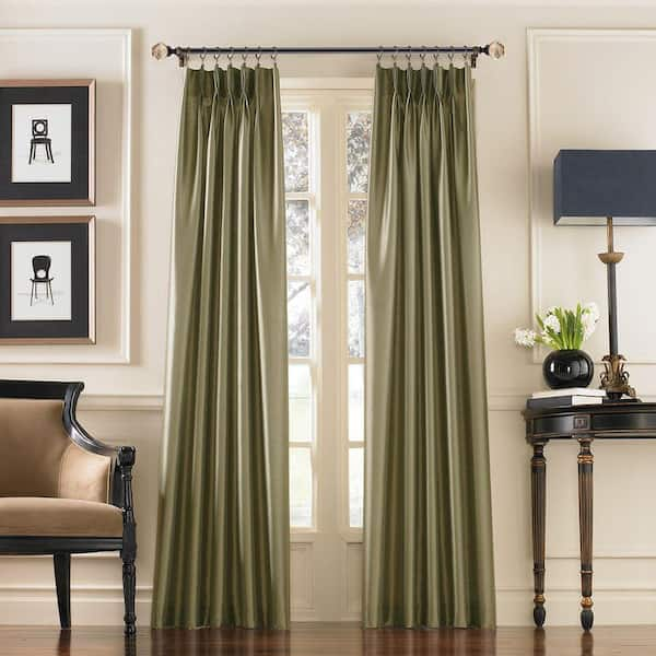 Peri Home Mercury Glass 66 in. - 120 in. Steel Telescoping 3/4 in. Single Curtain Rod Kit in Bronze with Geometric Finial