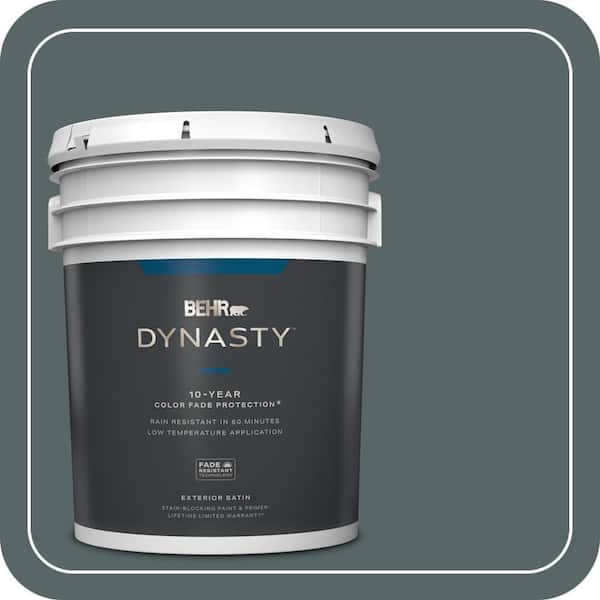 BEHR DYNASTY 5 gal. #N440-6 Brooklyn Satin Enamel Exterior Stain-Blocking Paint & Primer