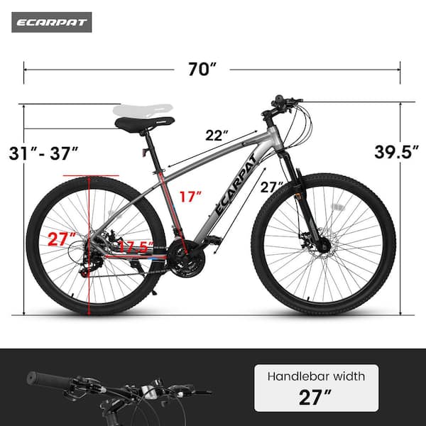 26 in. Mountain Bike 21 Speeds with Mechanical Disc Brakes High