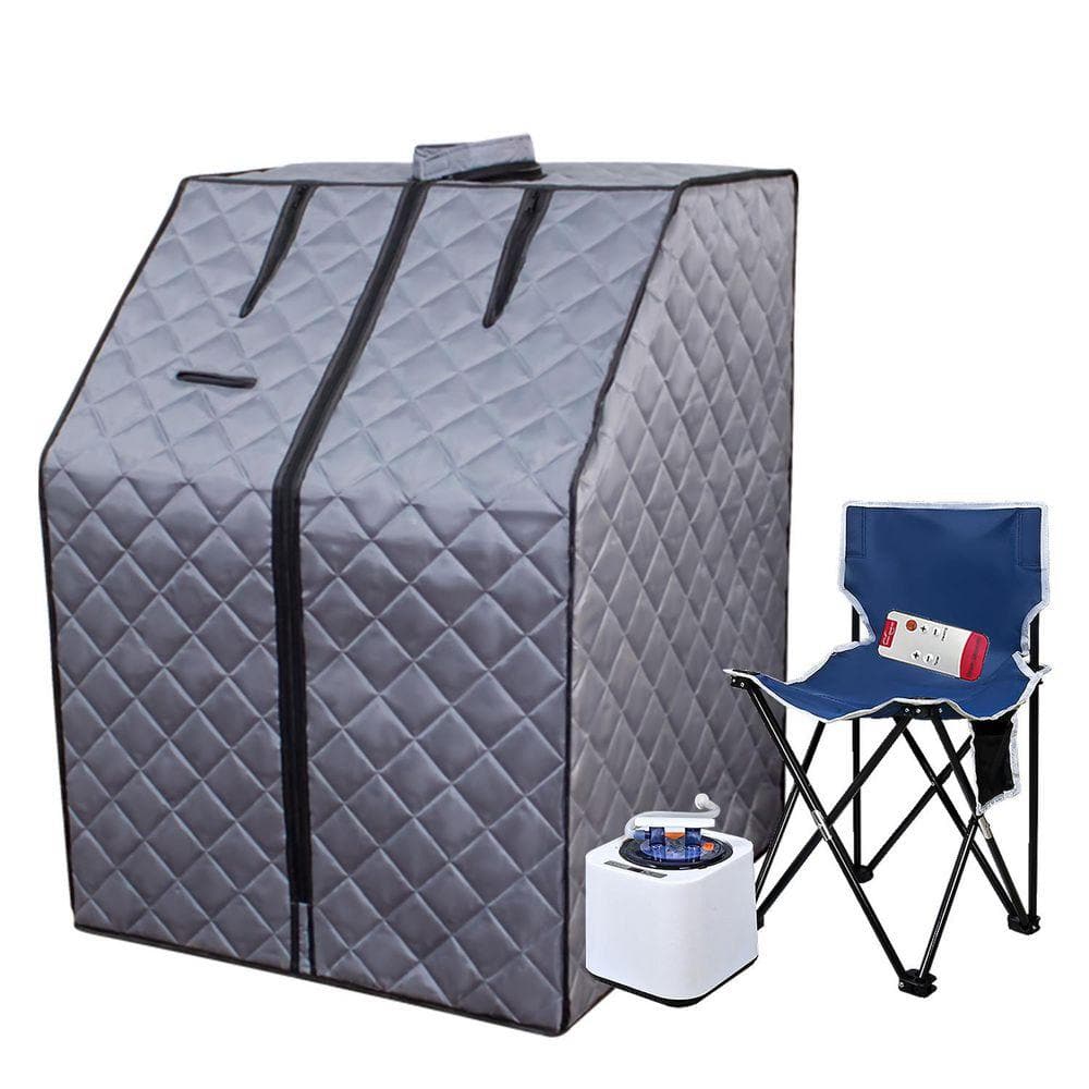 1-Person Indoor Portable Sauna for Home - Steam Sauna Tent, Personal Sauna - Sauna Heater, Tent, Chair, Remote