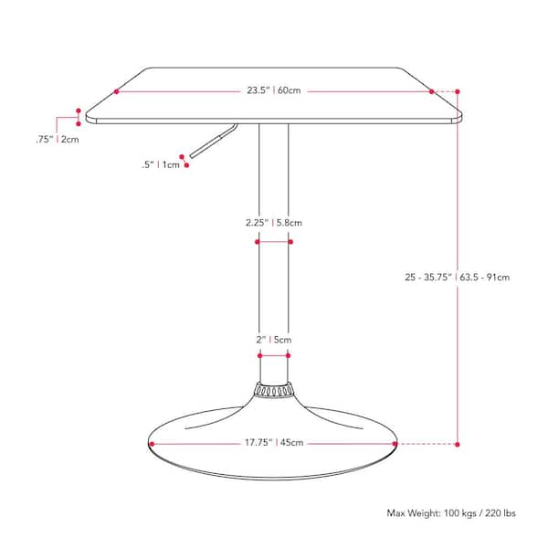 adjusted body weight from std tables