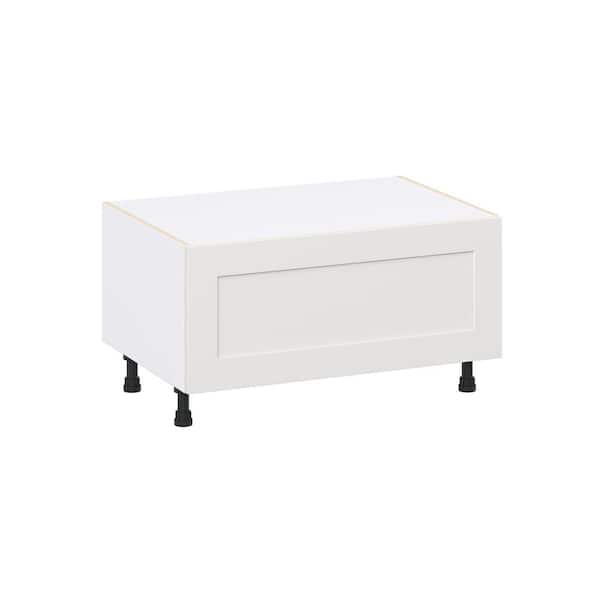 Roseland 36 in. W x 24 in. D x 19.5 in. H Assembled Shaker Window Seat Base Kitchen Cabinet in Warm White