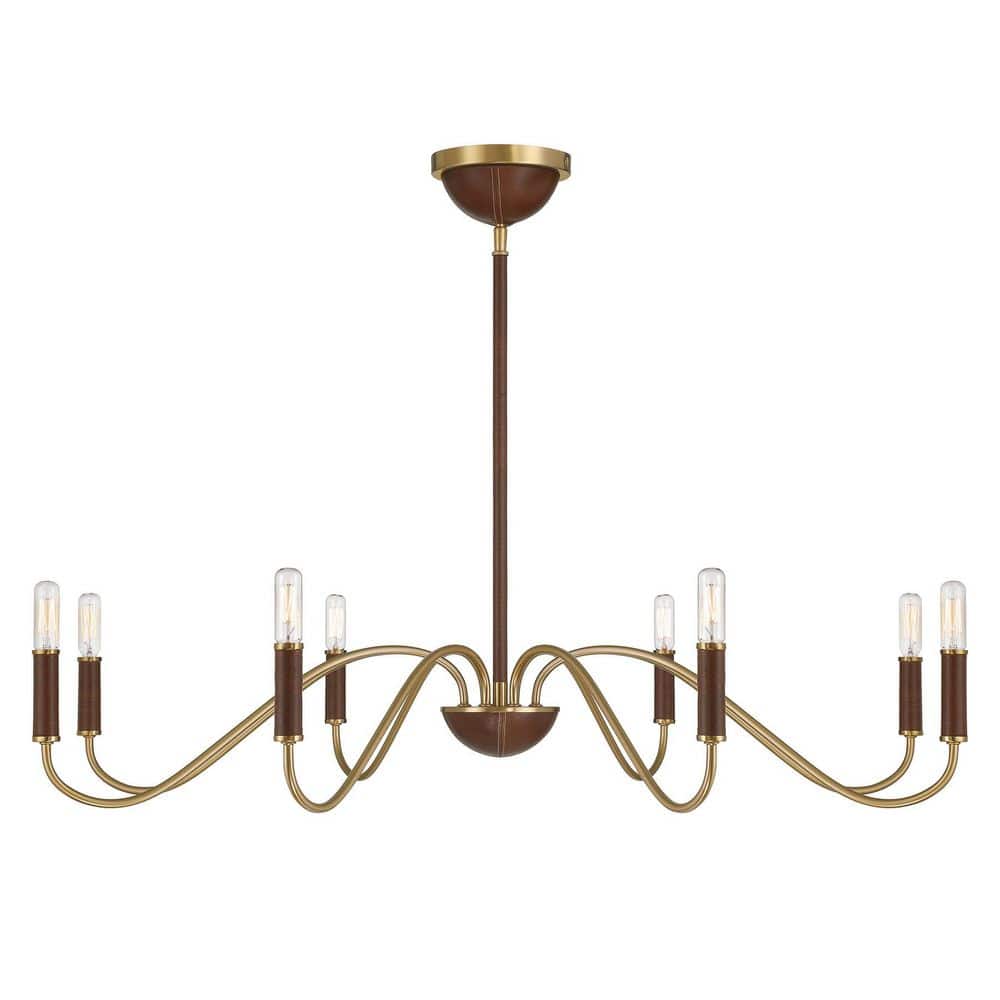 Abeline 8-Light Warm Brass Transitional Chandelier price history on PriceWatchPro