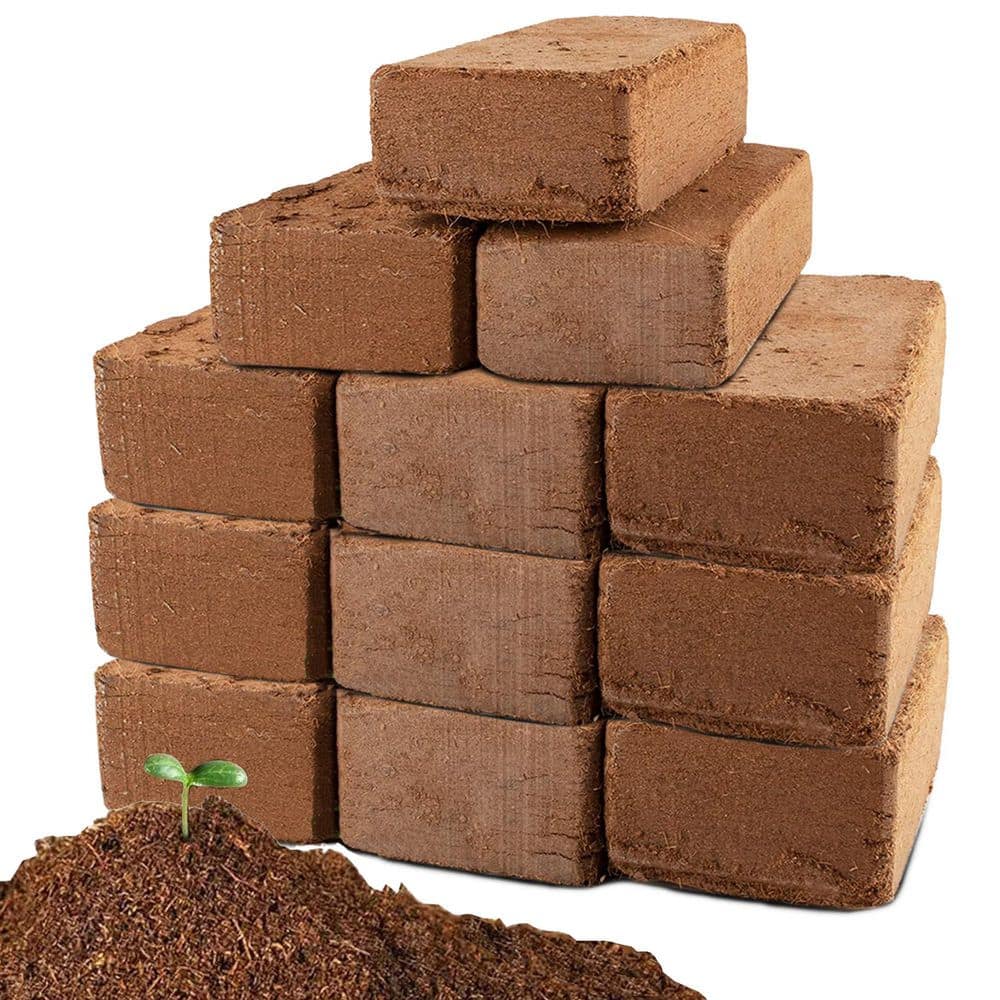 100% Organic Coco Coir Brick with Peat Moss and Fiber Coconut Husk