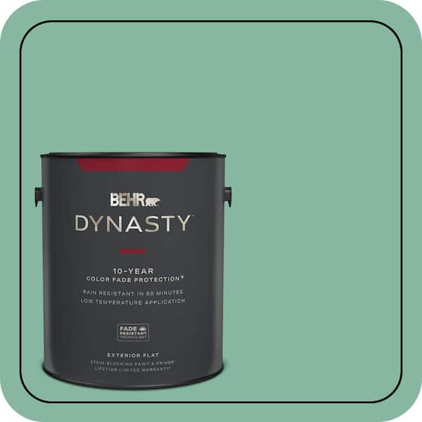 BEHR DYNASTY 1 gal. #480D-4 Indian Ocean Flat Exterior Stain-Blocking Paint & Primer