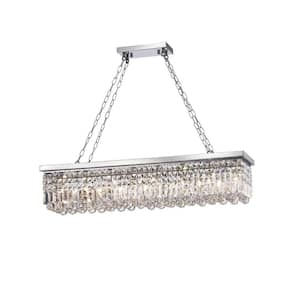 Modern 8-Light Chrome Chandelier