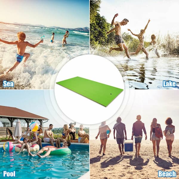 Floating Water Pad Swimming Pool Lake Floating Pad Tear-resistant 2-layer XPE 