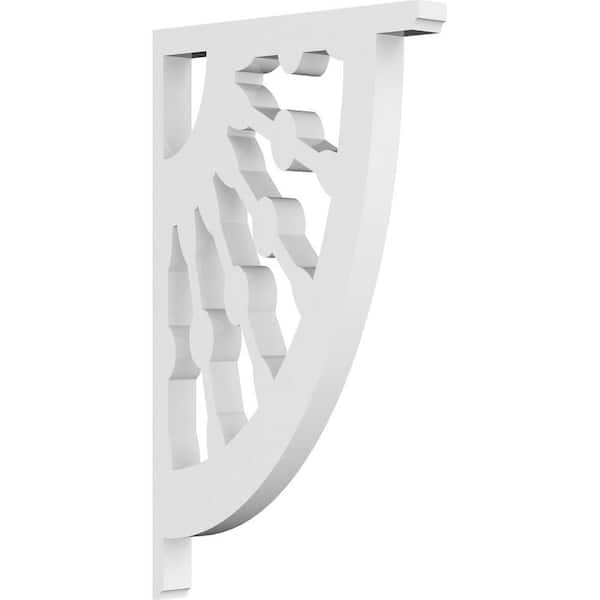 Ekena Millwork 5/8 in. W X 9 in. H X 5 1/2 in. D PVC Classic Wagon Wheel Bracket