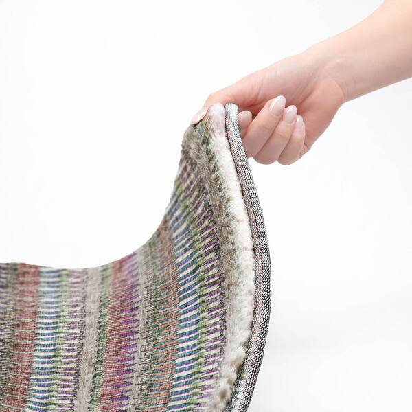 Dream Shag Premium Machine Washable Abstract ADS589 Taupe 10 ft. x 14 ft. Area Rug