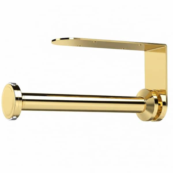 Gold Stainless Steel Paper Towel Holder Under Cabinet, One-Handed Tear Wall Mount Paper Towel Holder Dispenser