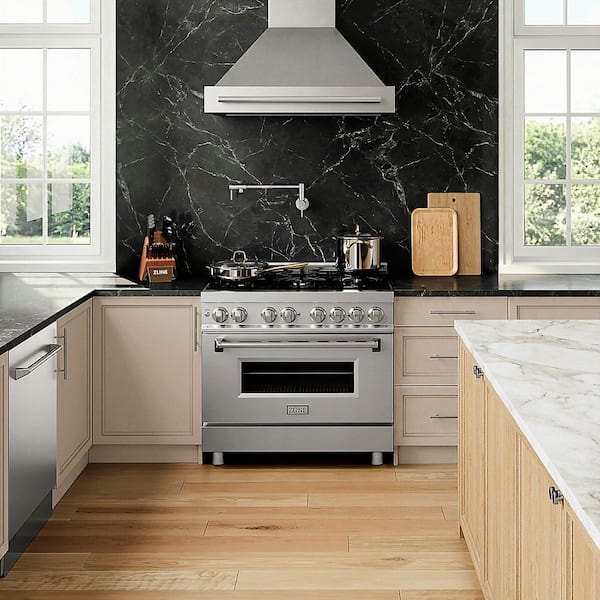 ZLINE Kitchen and Bath 36 in. 4.6 cu. ft. Legacy Dual Fuel Range