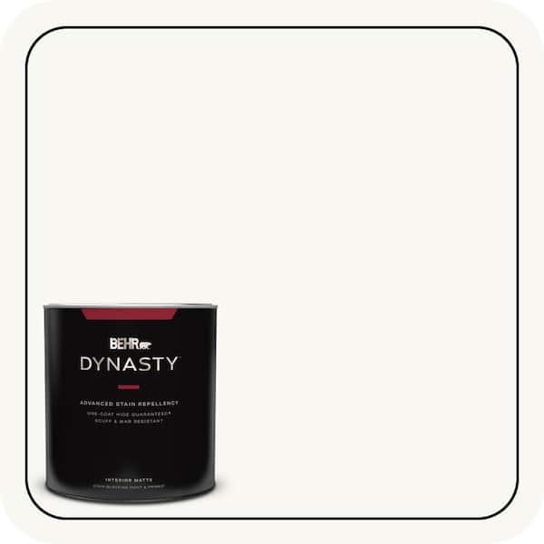 BEHR DYNASTY 1 qt. Ultra Pure White Matte Interior Stain-Blocking Paint & Primer