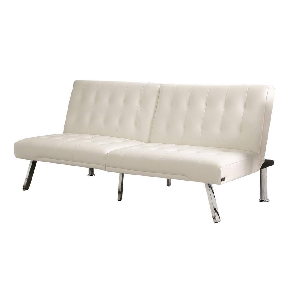 Jackson Leather Foldable Futon Sofa Bed