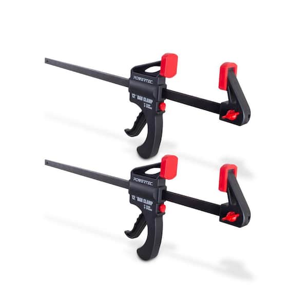 12 in. Quick Release bar Clamp with 18 in. Spreader, Ratcheting bar Clamp (2-PACK)