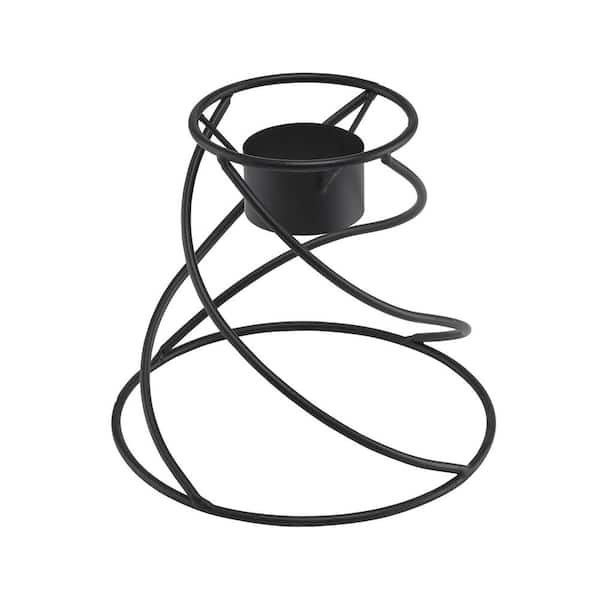 Alpine Corporation 8 in. Tall Indoor/Outdoor Spiraling Metal Gazing Globe Display Stand