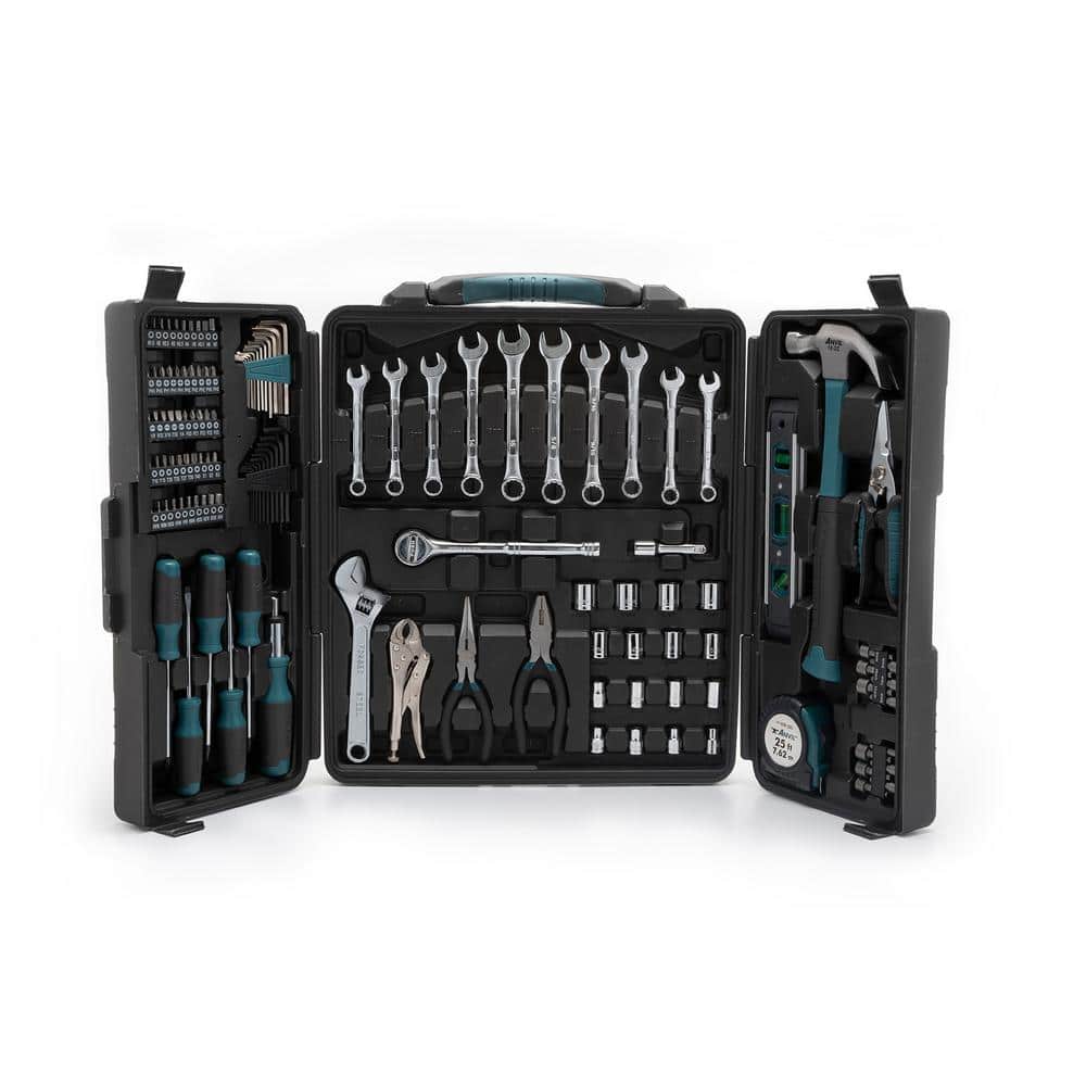 Anvil 3/8 in. Drive SAE and Metric Home Tool Kit Set (137-Piece) A137HOS  The Home Depot