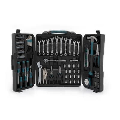 3/8 in. Drive SAE and Metric Home Tool Kit Set (137-Piece)