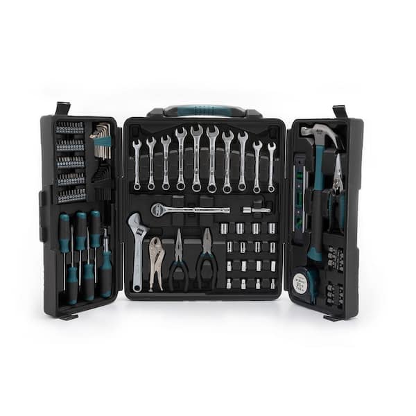 Anvil 3/8 in. Drive SAE and Metric Home Tool Kit Set (137-Piece) A137HOS -  The Home Depot