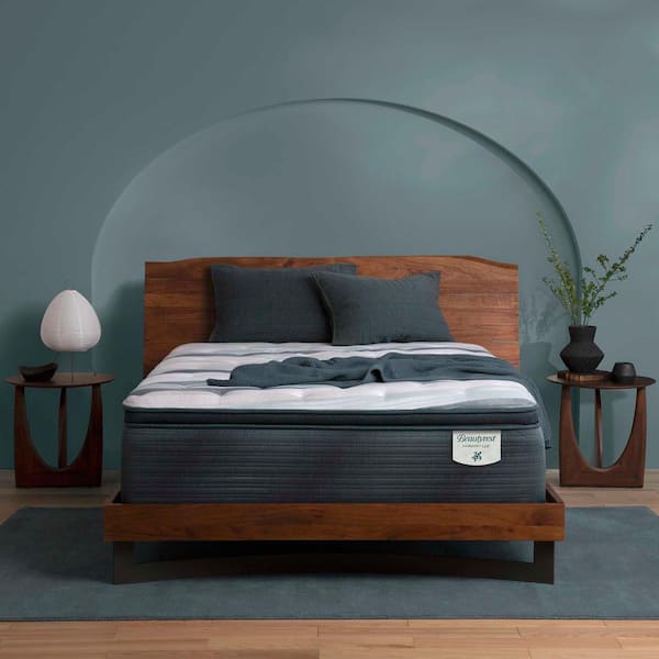 Beautyrest Harmony Lux Coral Island Twin XL Firm 15 in. Low Profile Mattress Set