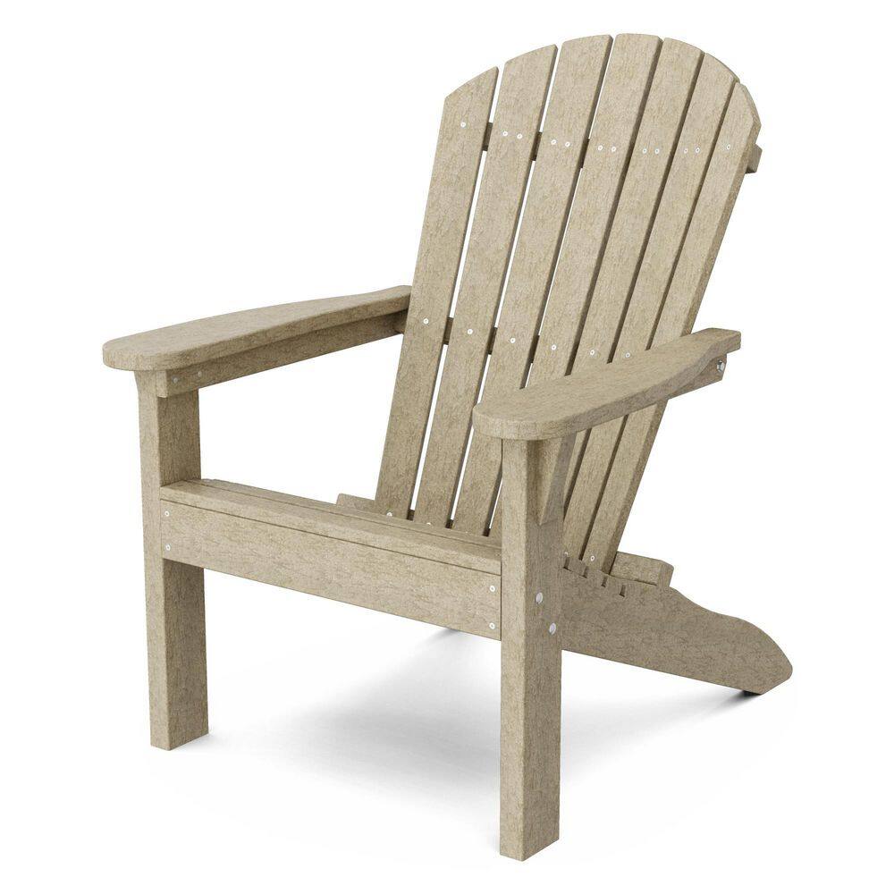 Heritage Weathered Wood HDPE Plastic Outdoor Sunset Adirondack Chair price history on PriceWatchPro