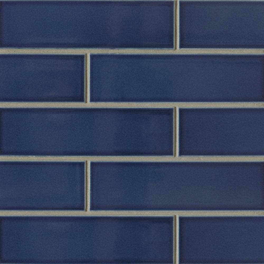 Tide Blue Matte Porcelain 2.5" x 9" Subway Tile