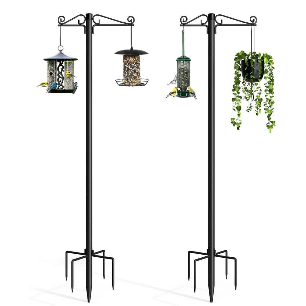 76 in. Alloy Steel Adjustable Double Shepards Hooks for Outdoor, Hanging H