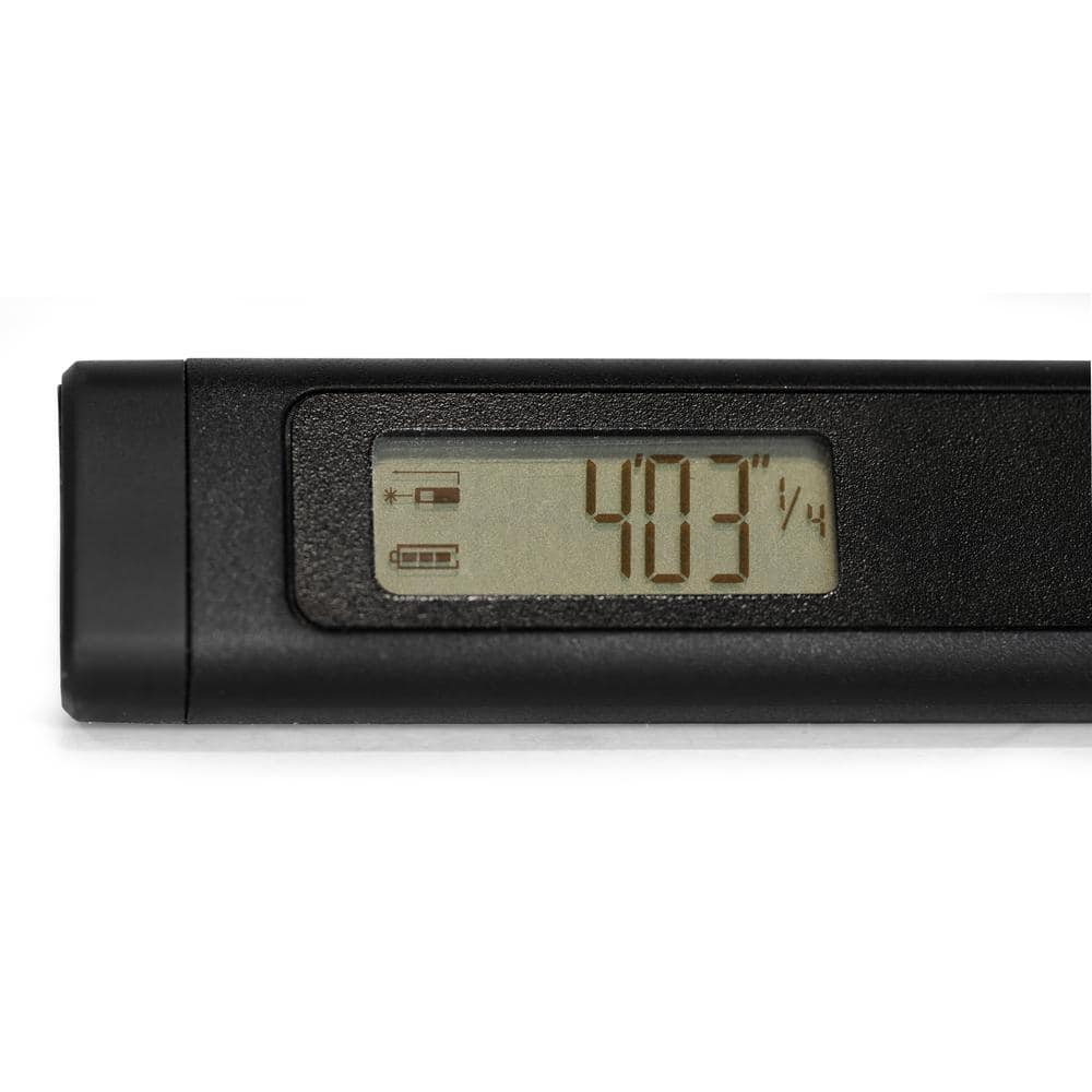 Black Pocket Laser Distance Measure with 32-Foot Range